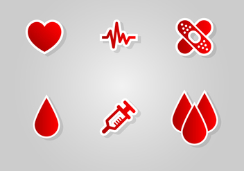 Blood Drive Icon Vector Set - vector #388839 gratis